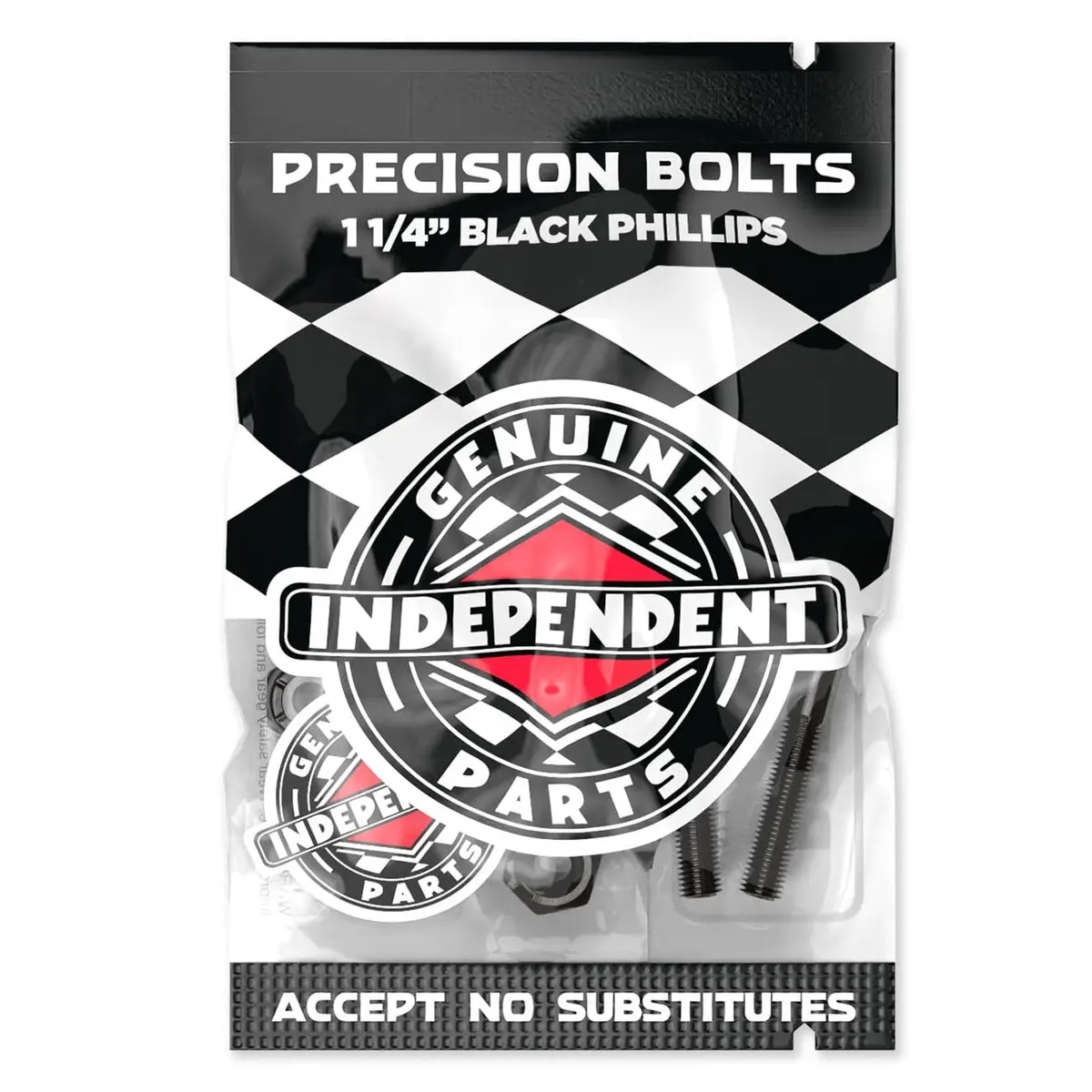 Independent Genuine Parts Black Hardware Phillips 1.25" 1