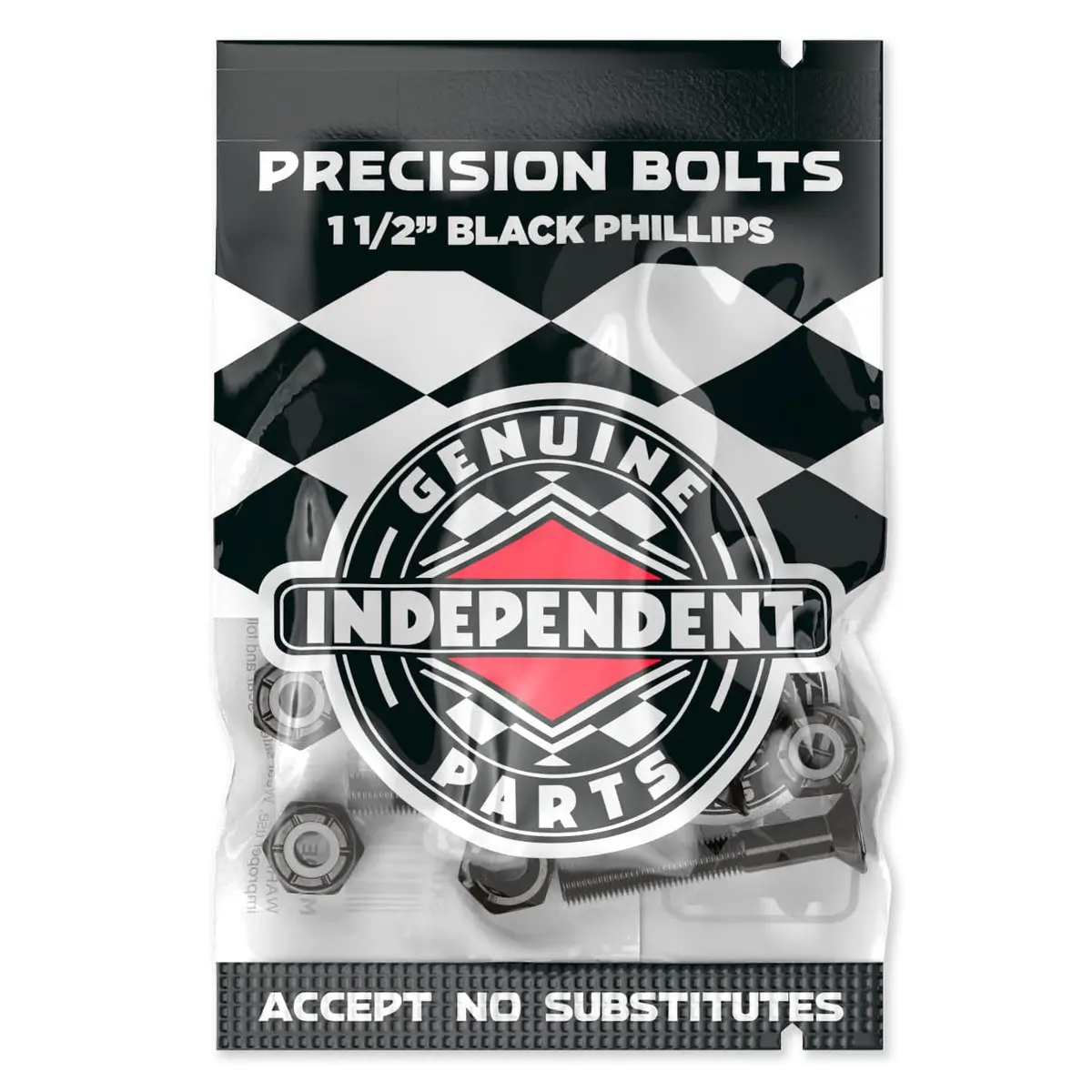 Independent Genuine Parts Black Hardware Phillips 1.5" 1