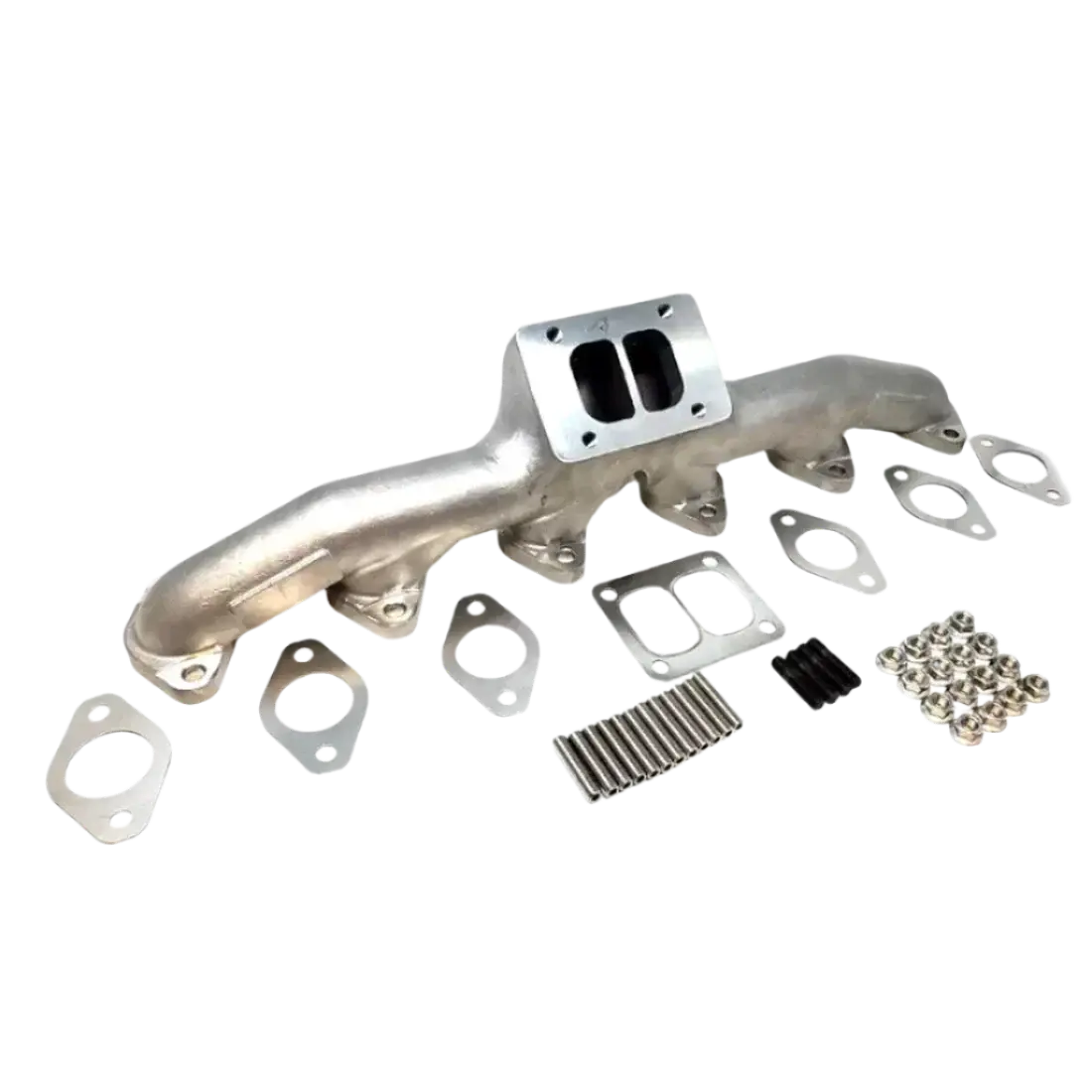 Dieselr Cast Stainless 2Nd. Gen Swap Exhaust Manifold - T4 Mount (1998.5-2024 Cummins 5.9L/6.7L) 1