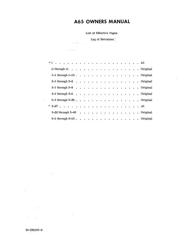 Beech Queen Air 65 Flight Manual (65-001021-29) 1