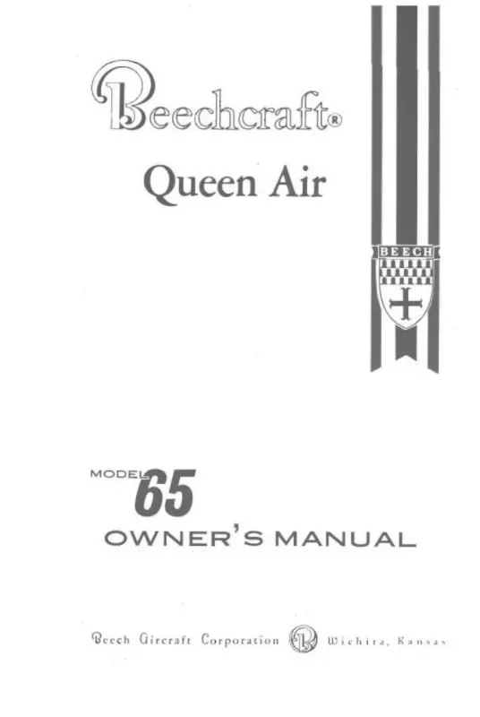Beech Queen Air 65 Series Owner's Manual 1