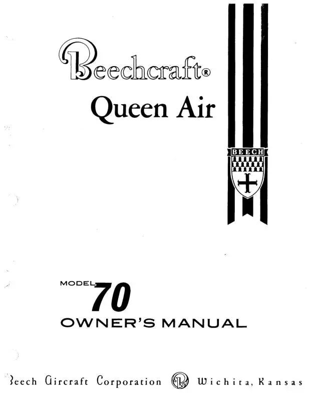 Beech Queen Air 70 Series Owner's Manual (70-590021-7) 1