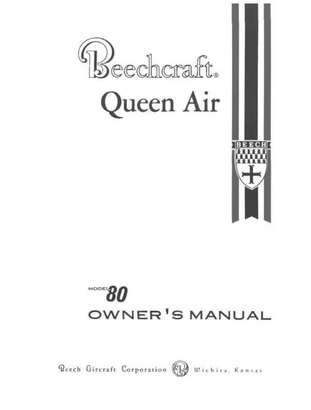 Beech Queen Air 80 Owner's Manual (65-001027-5) 1