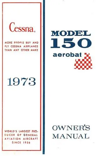 Cessna A150l Aerobat 1973 Owner's Manual 1