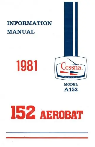 Cessna A152 Aerobat 1981 Pilot Information Manual 1