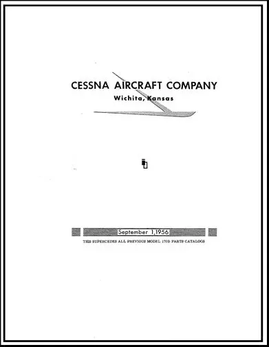Cessna 170B 1952-56 Parts Catalog 1