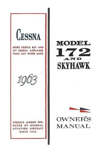 Cessna 172D & Skyhawk 1963 Owner's Manual 1