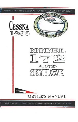 Cessna 172G & Skyhawk 1966 Owner's Manual 1