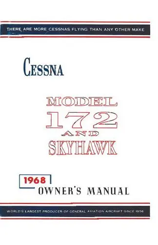 Cessna 172I & Skyhawk 1968 Owner's Manual 1
