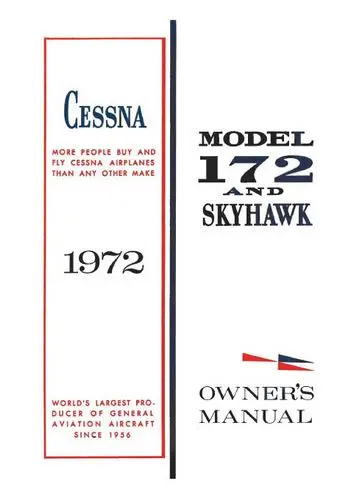 Cessna 172L  & Skyhawk 1972 Owner's Manual 1
