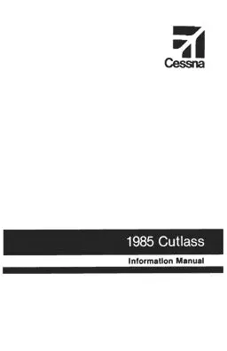 Cessna 172Q Cutlass 1985 Pilot's Information Manual 1