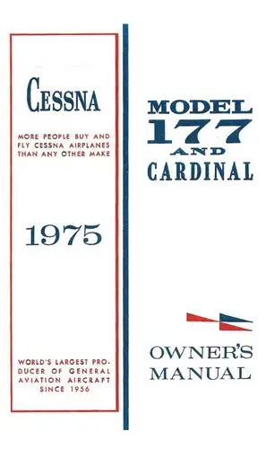 Cessna 177B & Cardinal 1975 Owner's Manual 1