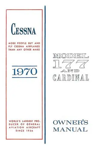 Cessna 177B 1970 Owner's Manual 1