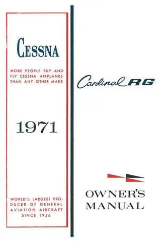 Cessna 177Rg Cardinal 1971 Owner's Manual 1