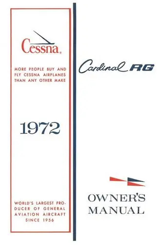Cessna 177Rg Cardinal 1972 Owner's Manual 1