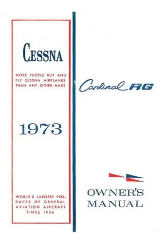 Cessna 177Rg Cardinal 1973 Owner's Manual 1