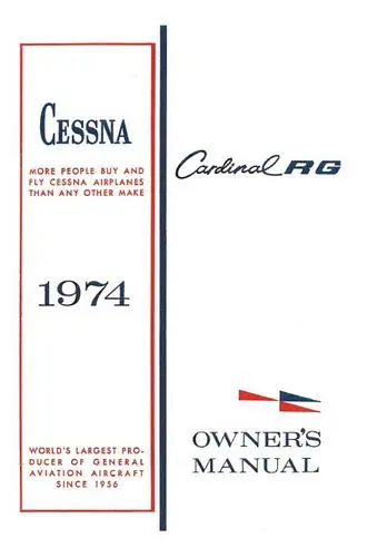 Cessna 177Rg Cardinal 1974 Owner's Manual 1