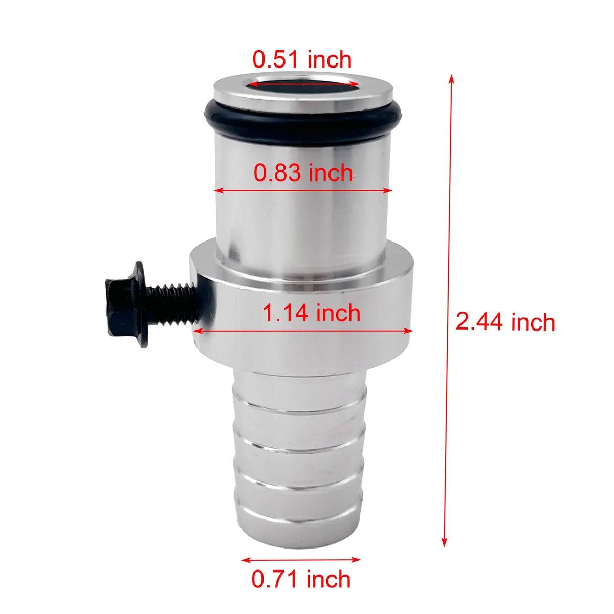 Trucktok 2009-2019 6.7L Dodge Ram Cummins Coolant Bypass Barb Leak Repair Adapter Kit 2