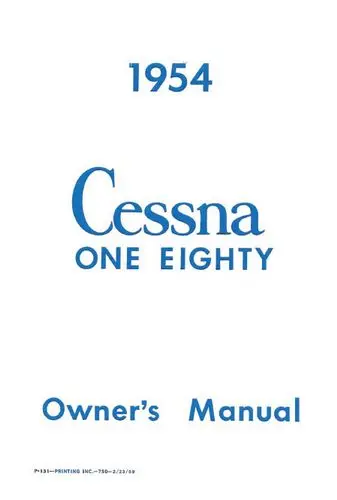 Cessna 180 1954 Owner's Manual 1