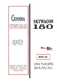 Cessna 180F 1963 Owner's Manual 1