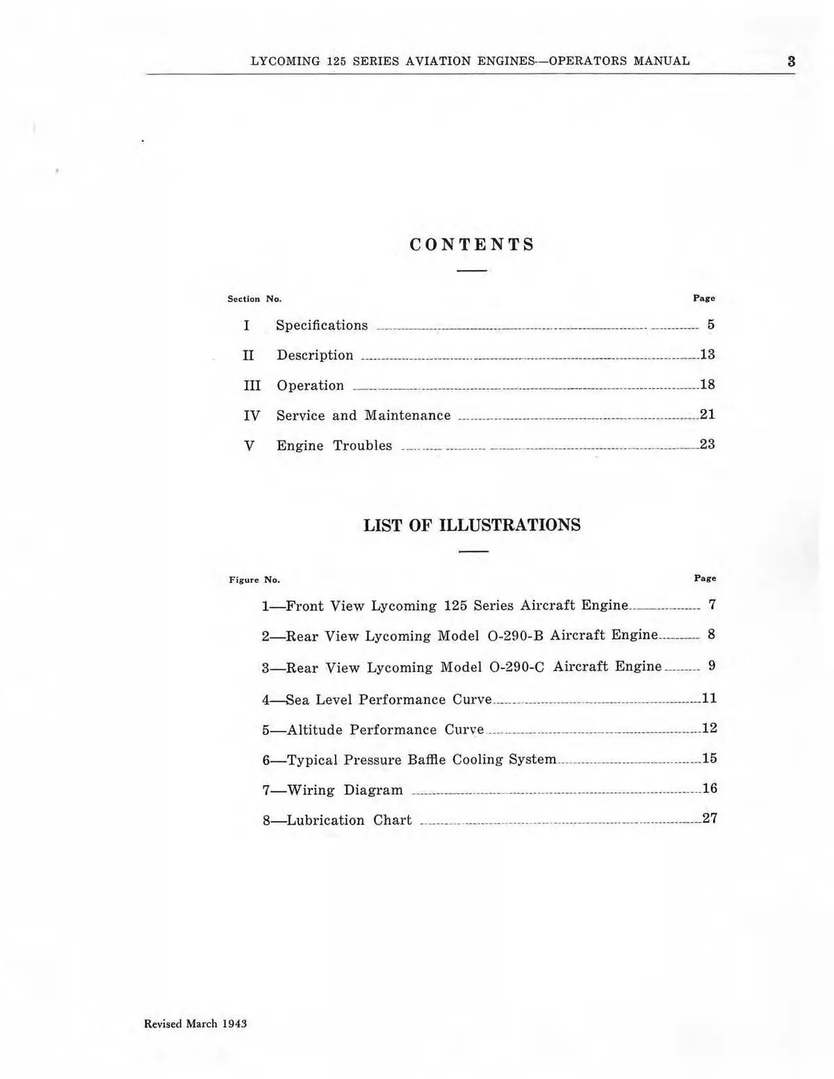 Lycoming 125 Series O-290B,O-290C Operator's Manual 2