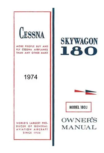 Cessna 180J Skywagon 1974 Owner's Manual 1