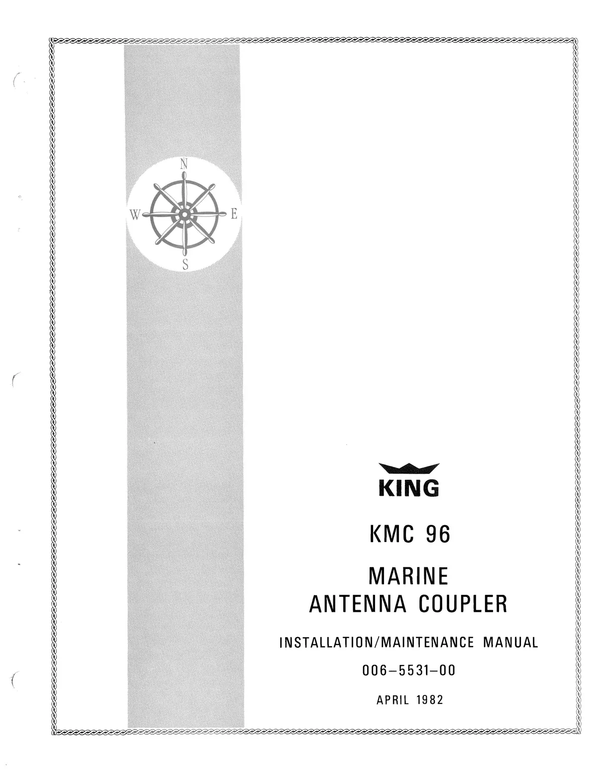 King Kmc 96 Marine Antenna Coupler Installation-Maintenance Manual (006-5531-00) 1