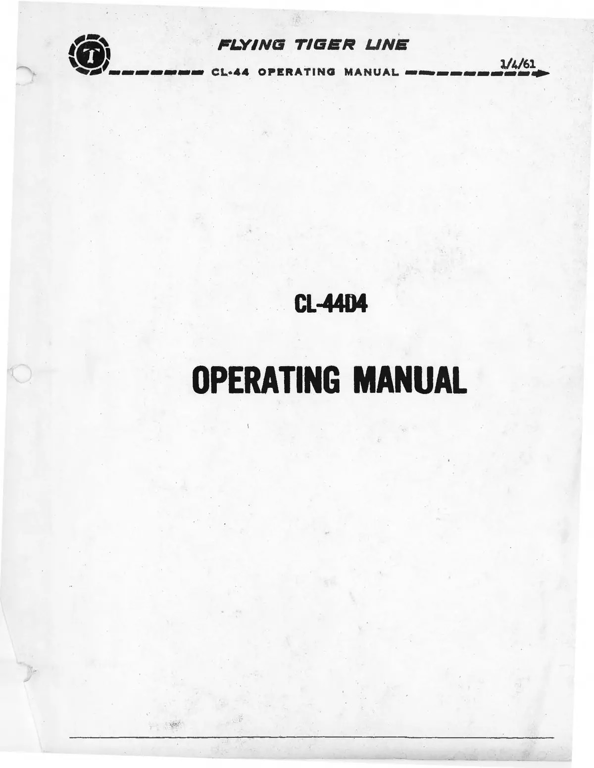 Cl-44D4 Operating Manual Flying Tiger Line 1