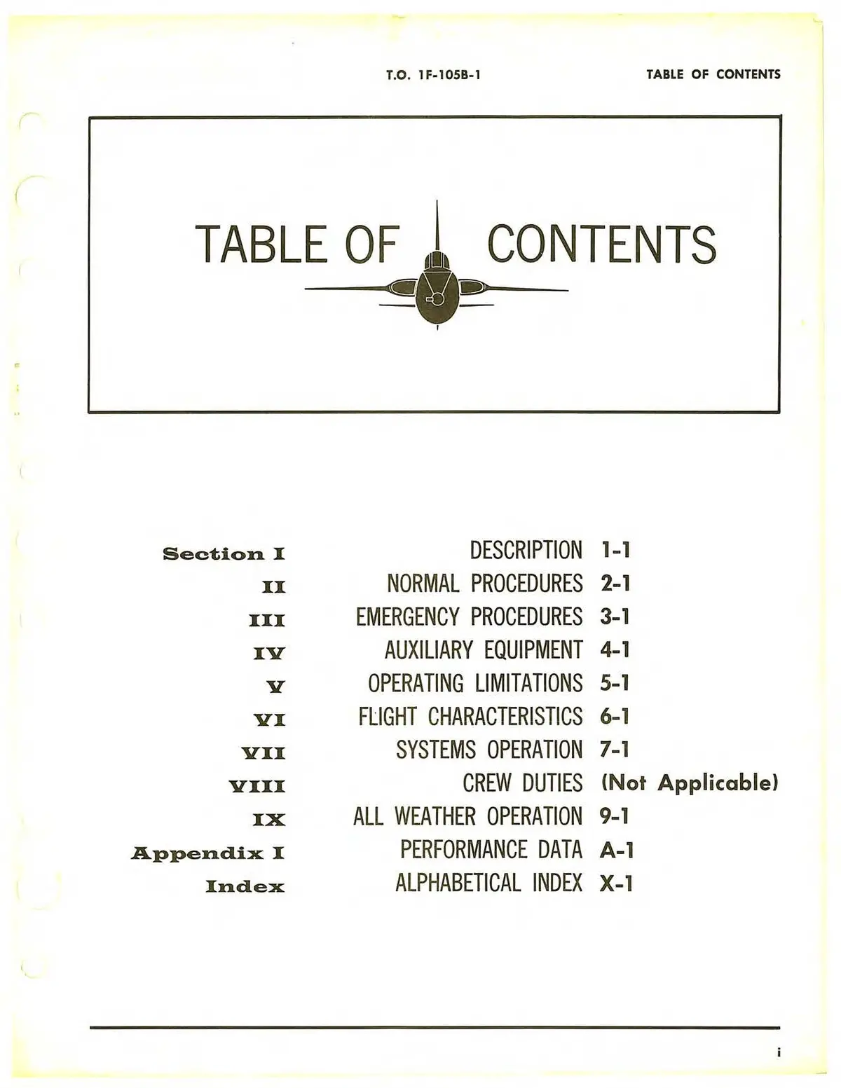 Republic Aviation F-105B Usaf Flight Manual 1965 (1F-105B-1) 2