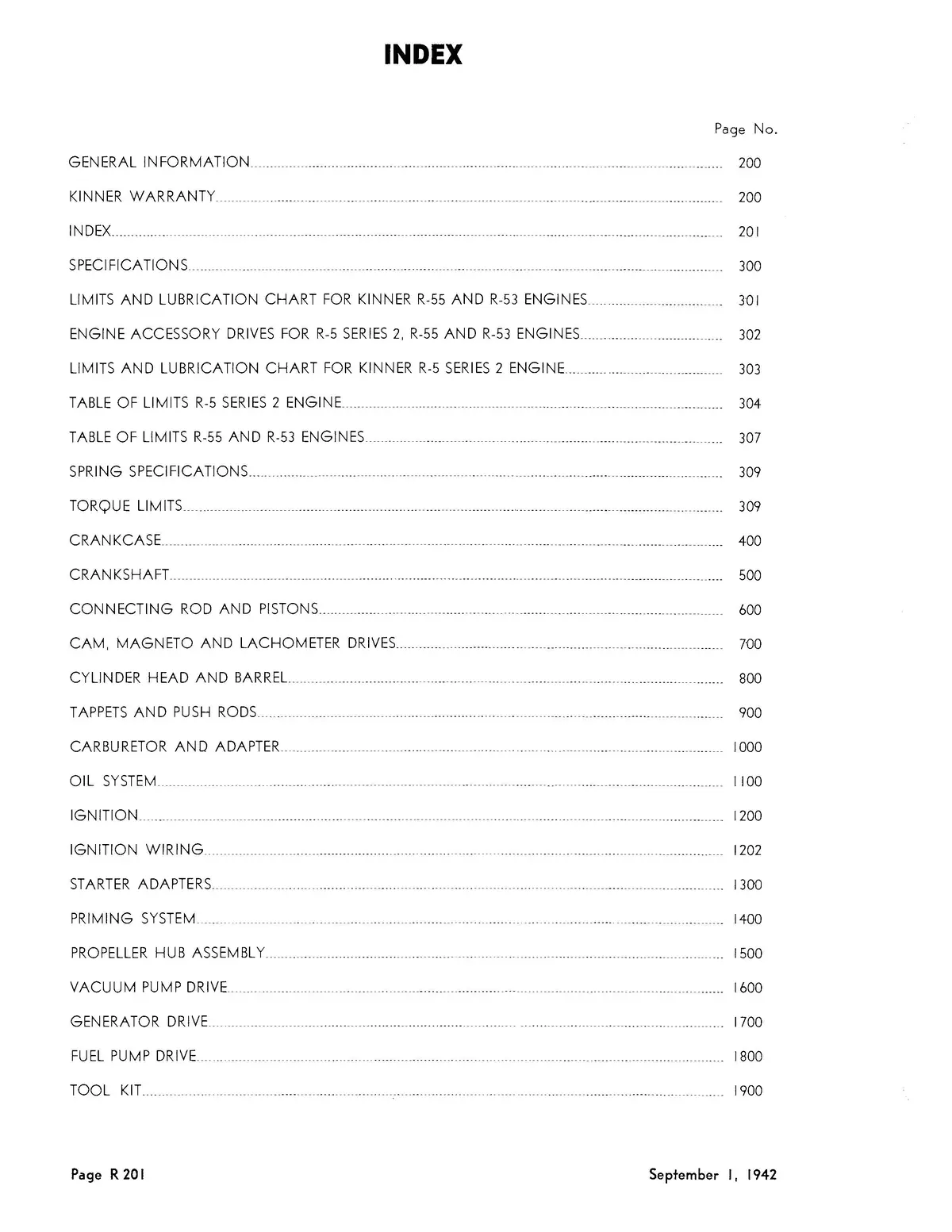 Kinner R-5-1, R-5 Series 2, R-53, R-55 Engines Illustrated Parts List 2