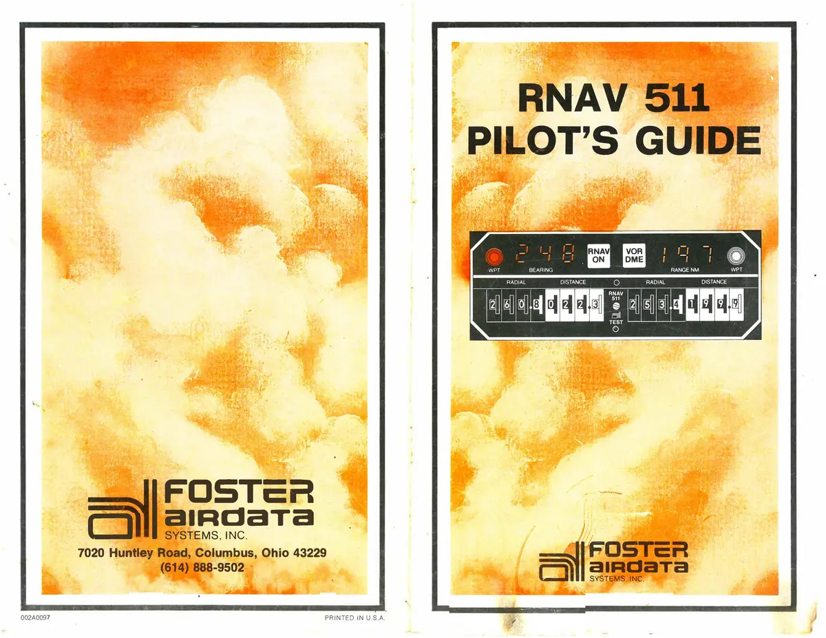 Foster Rnav 511 Pilot's Guide 1