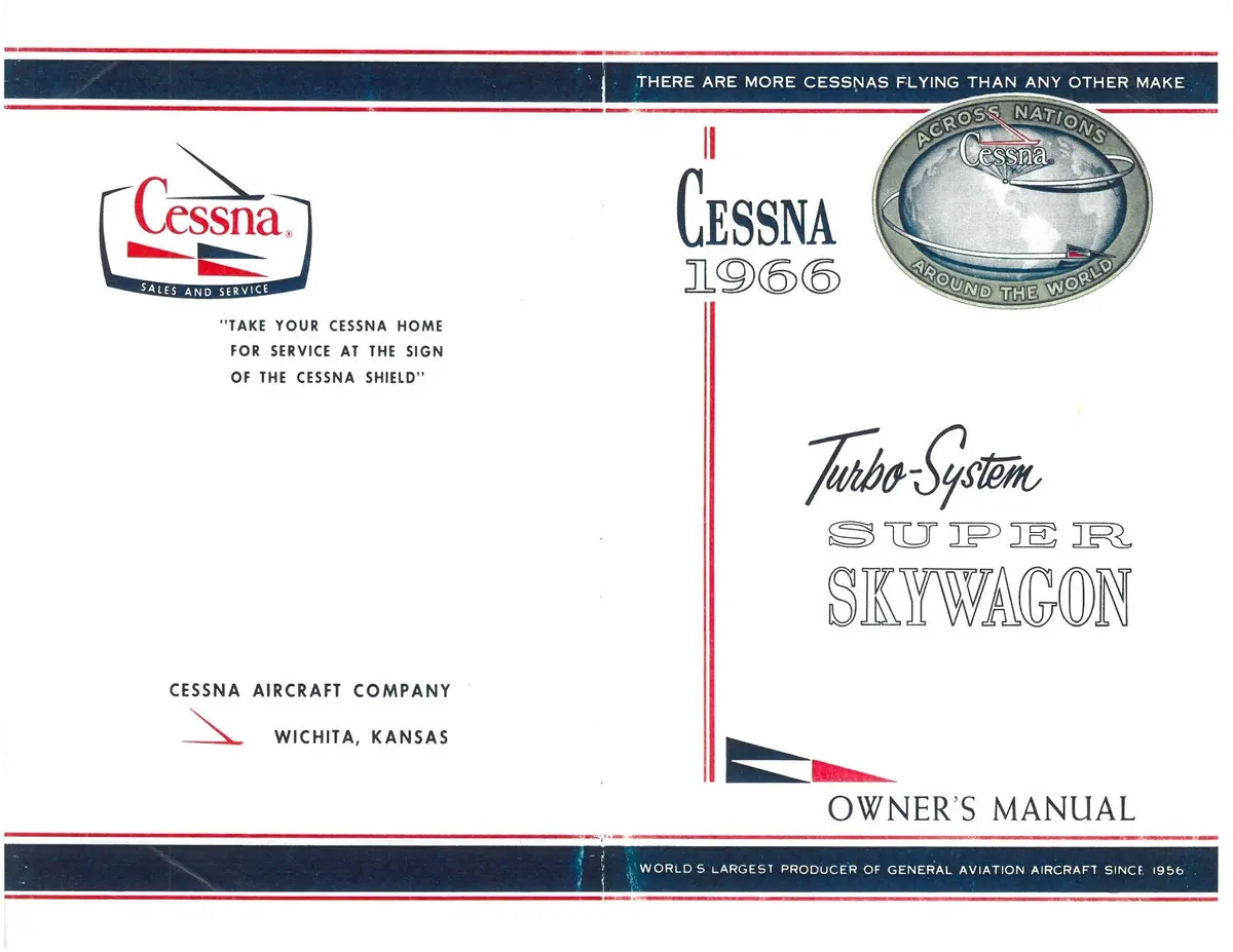 Cessna 206 Turbo Super Skywagon 1966 Owner's Manual (D371-13) 1