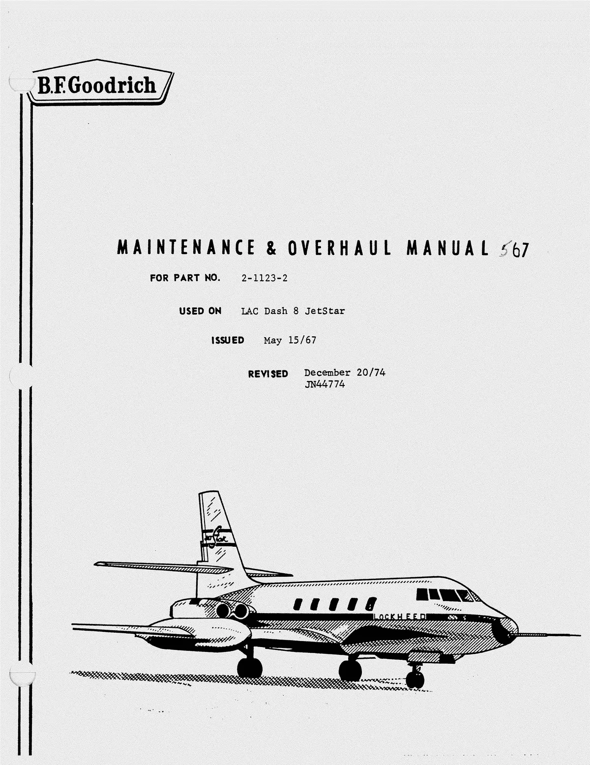 B.F. Goodrich 2-1123-2 Multiple Disk Brake Maintenance And Overhaul Manual 567 (567) 1