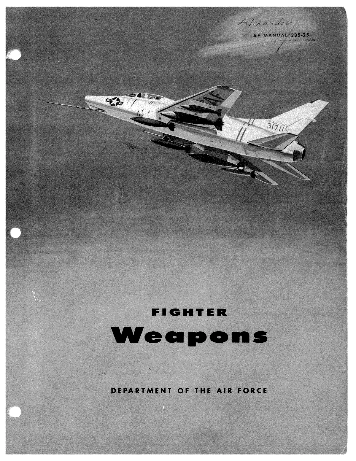 Fighter Weapons Department Of The Air Force Af 335-25 1