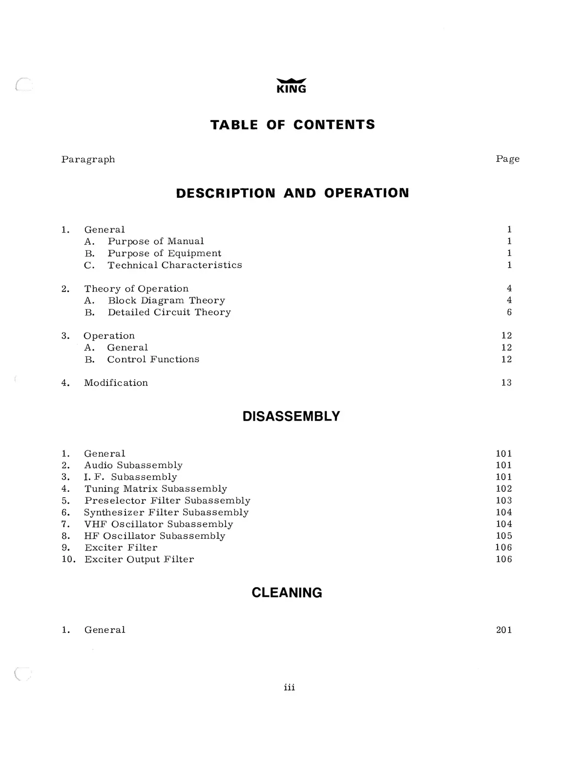 King Ktr-900 Vhf Comm Transceiver Overhaul Manual (006-5006-00) 2