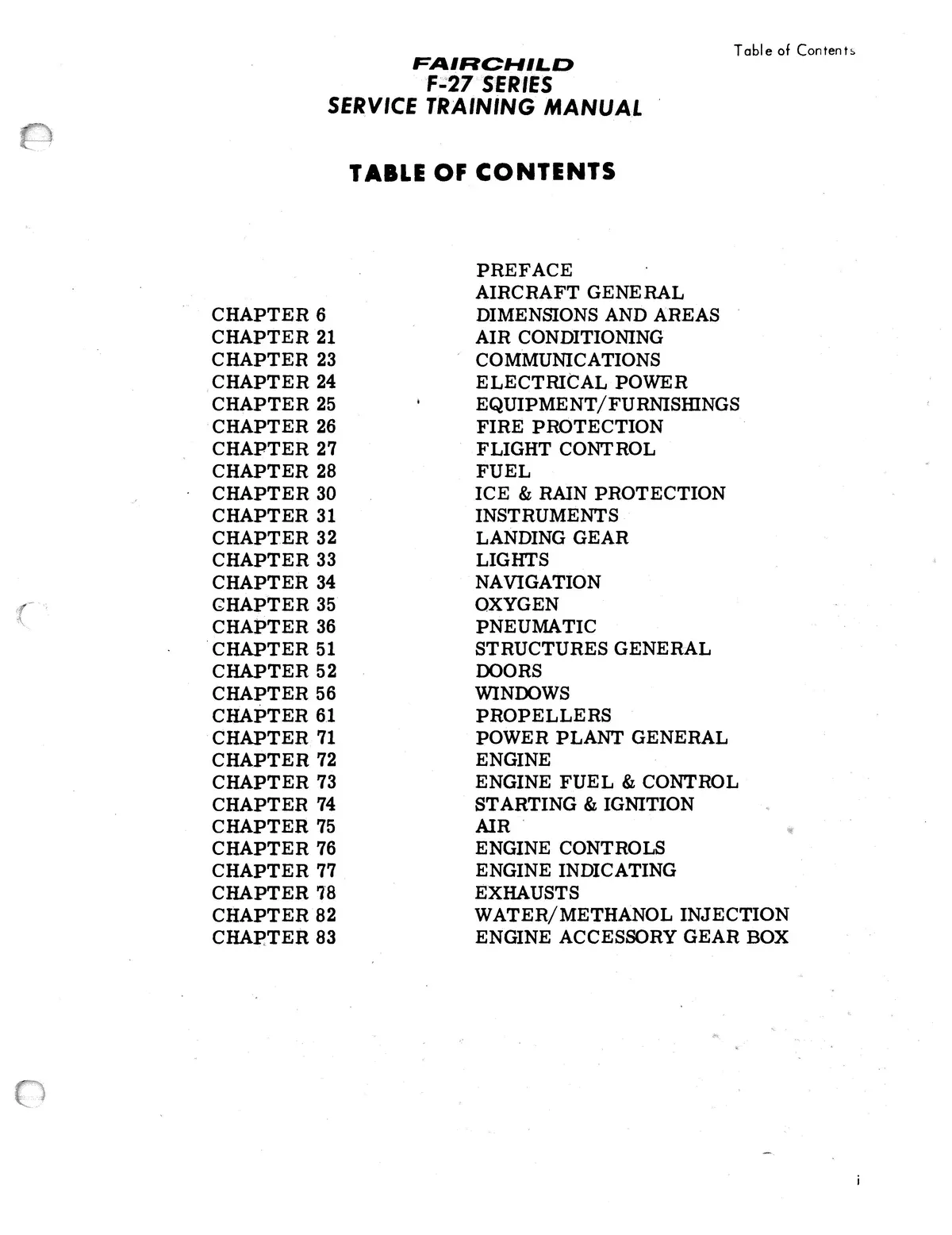 Fairchild F-27 Series Service Training Manual 1974 2