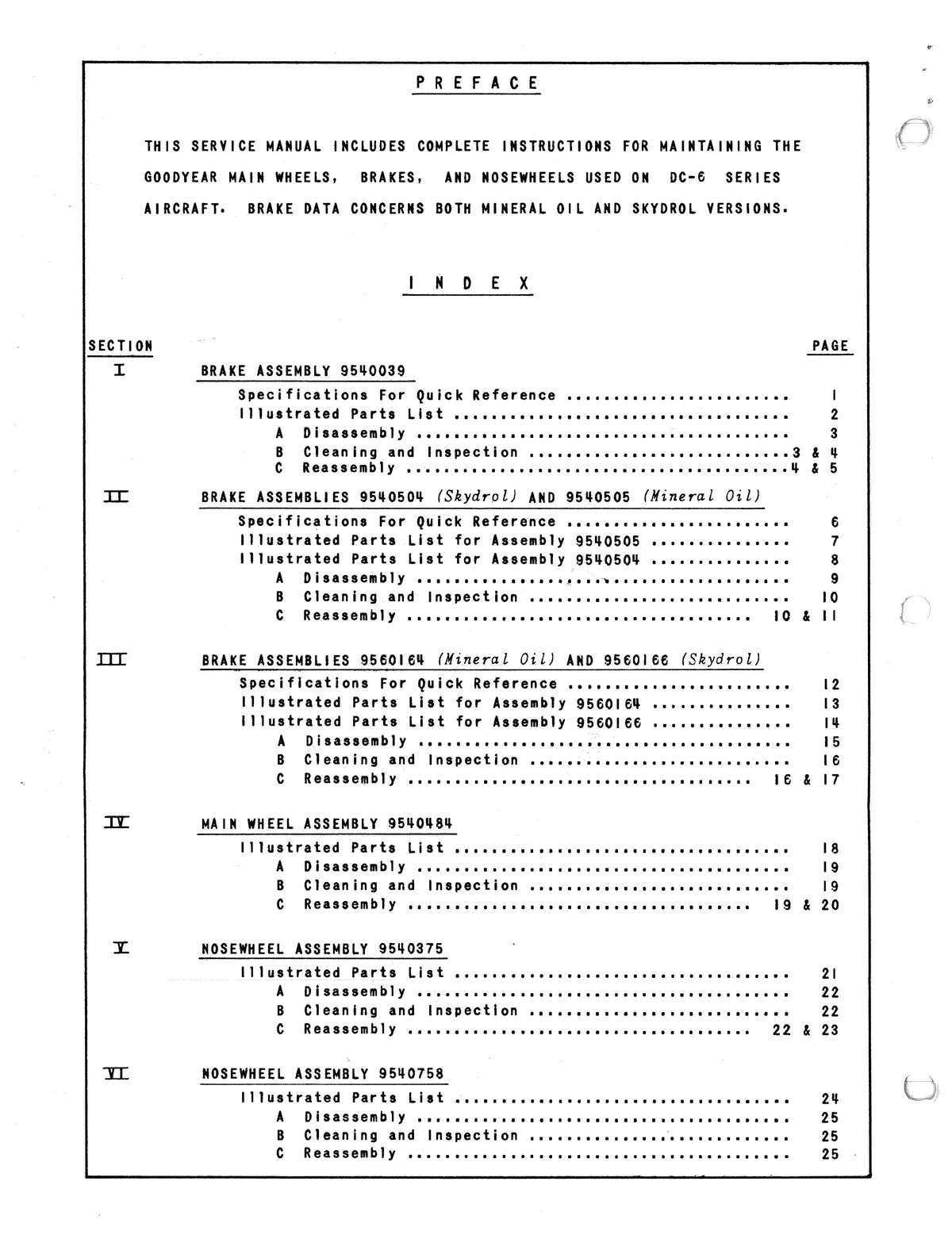Goodyear Wheels And Brakes For Dc-6 Airplanes Operation And Service Manual Ap-54 2