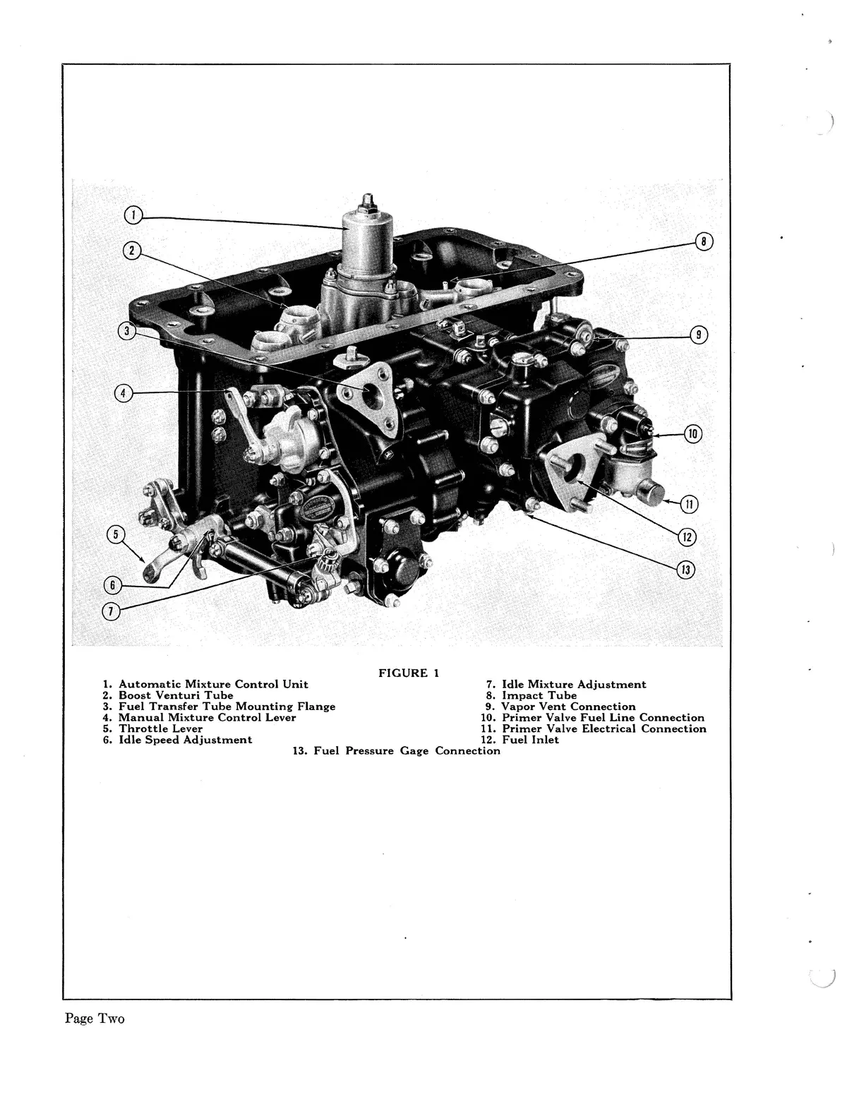 Bendix Stromberg Pr-58E2 Injection Carburetors Instruction Manual Form 10-738A 2