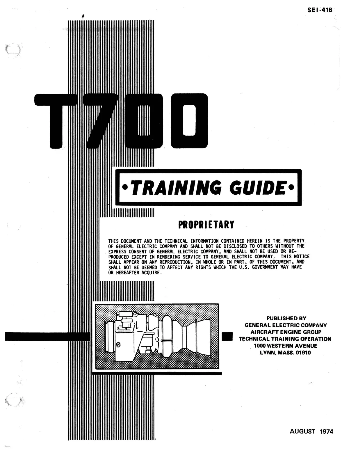 General Electric T700 Training Guide Sei-418 1