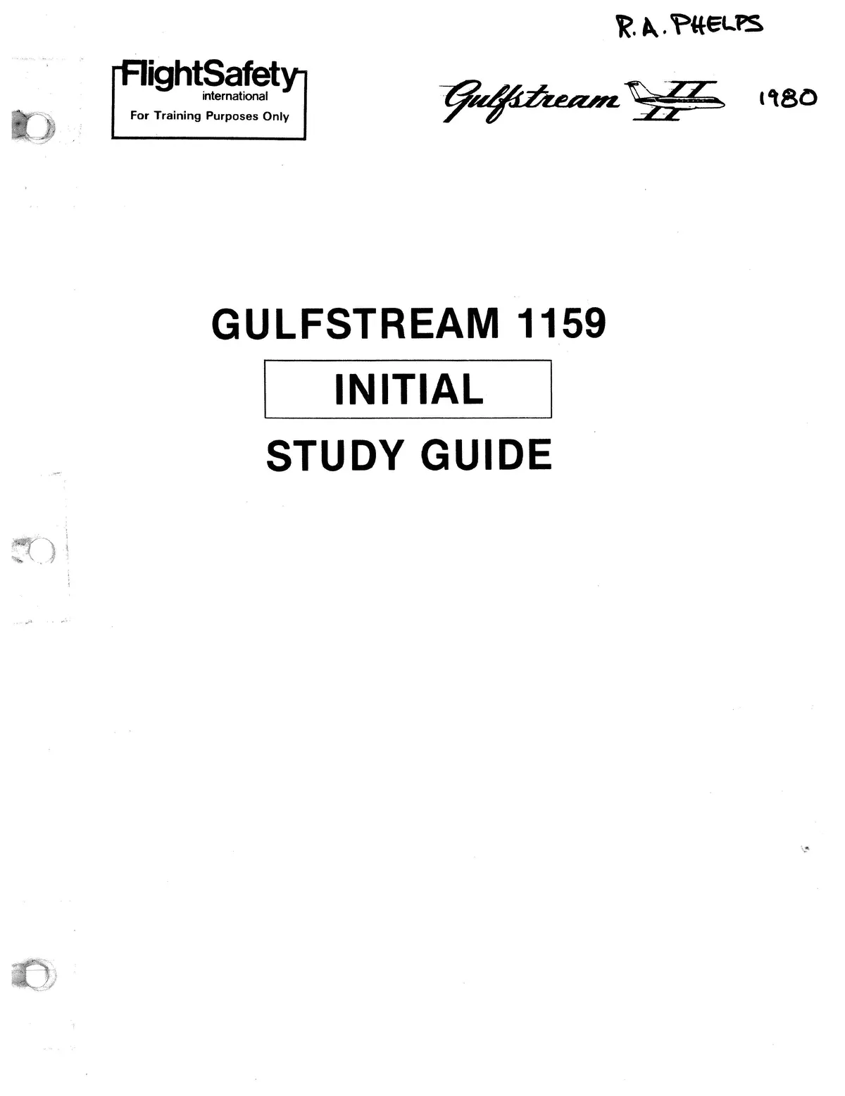 Grumman Gulfstream Ii 1159 Flightsafety Initial Study Guide 1