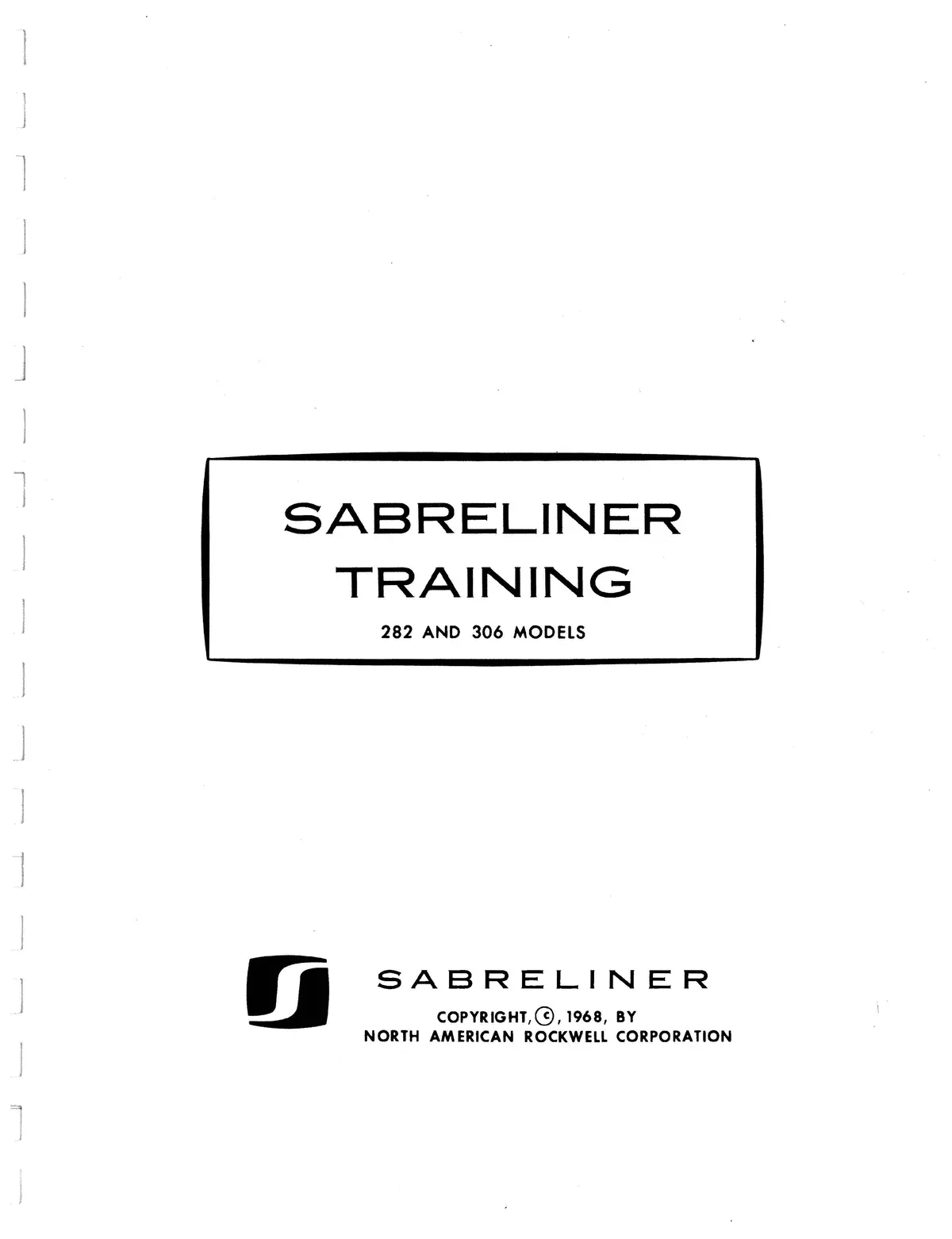 North American Sabreliner 282 And 306 Models Training Manual 1