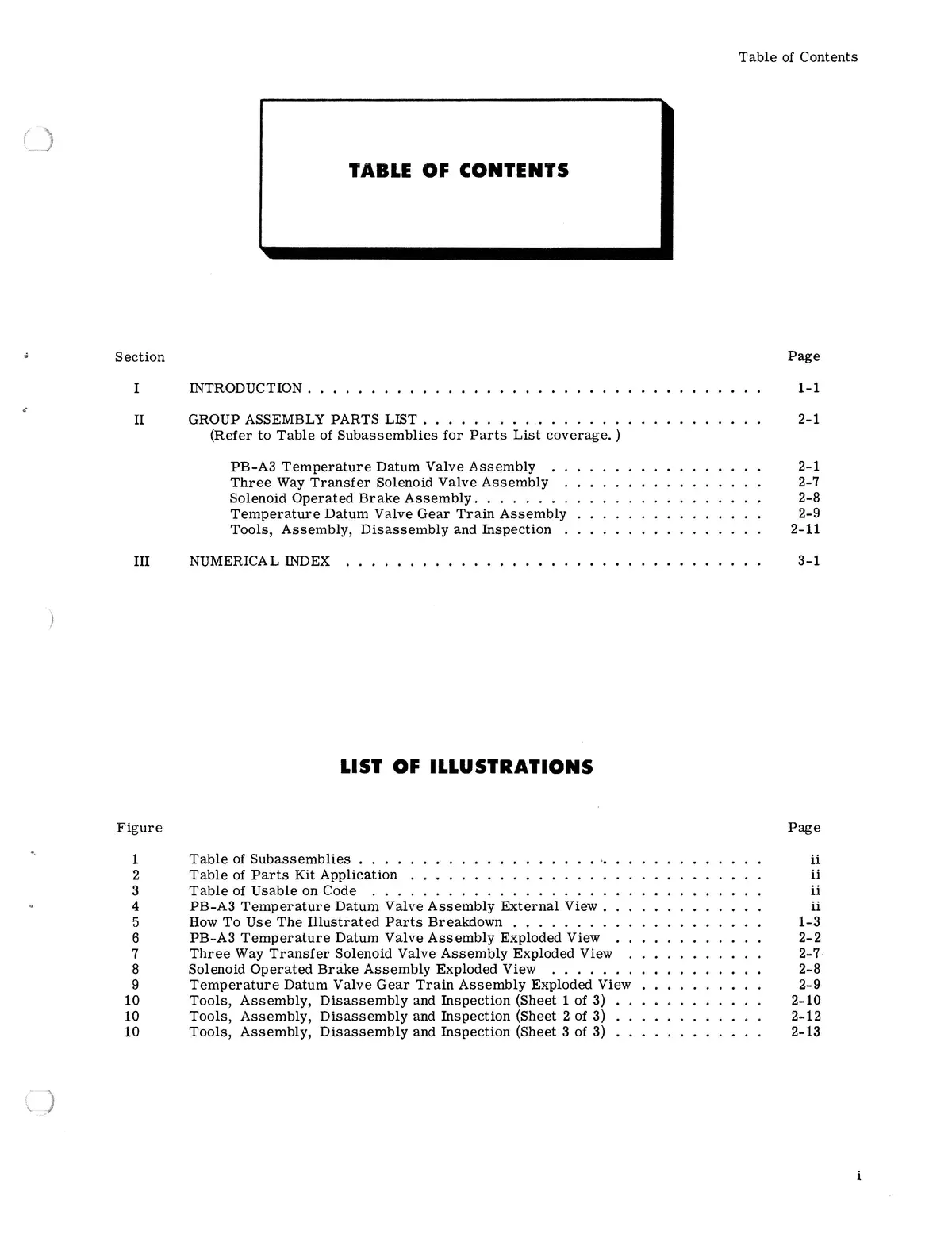 Bendix Temperature Datum Valve Model Pb-A3 Illustrated Parts Form # 15-237A 2