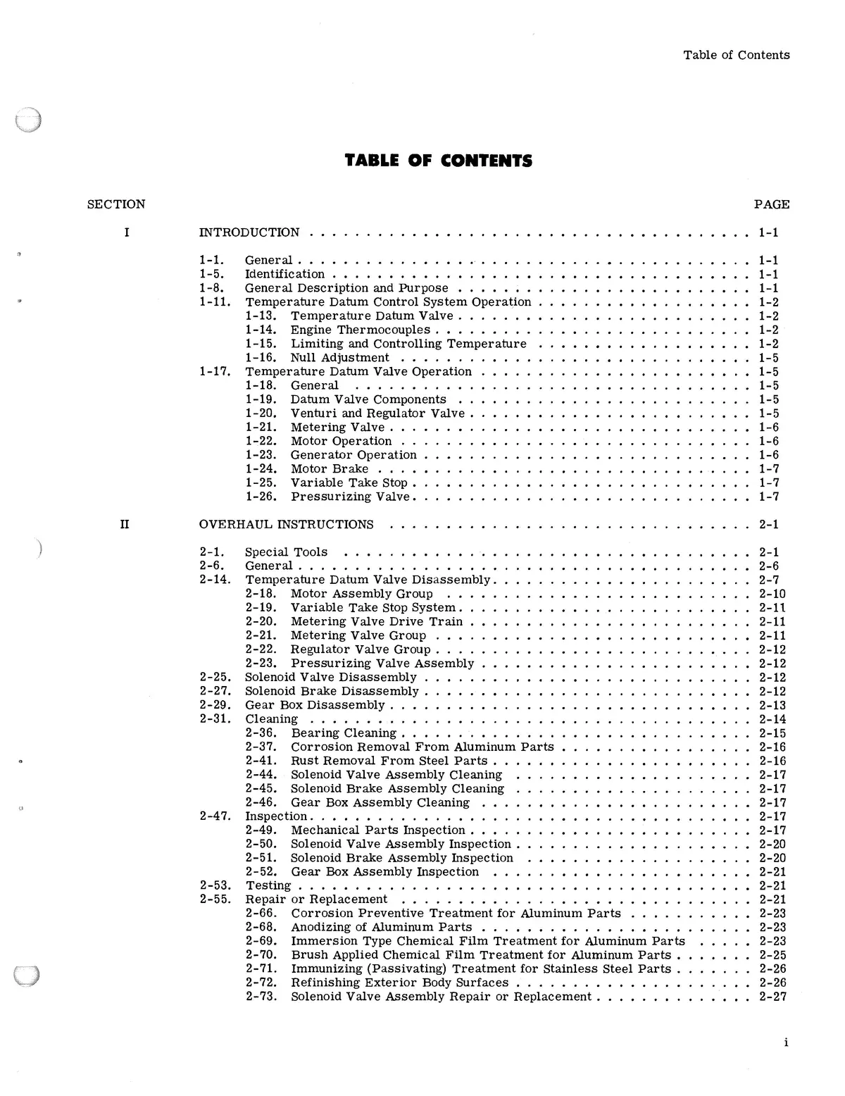 Bendix Temperature Datum Valve Model Pb-A3 Overhaul Manual Form # 15-247A 2