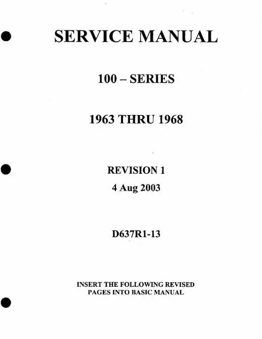 Cessna 100-Series (1963–1968) Service Manual – Revision 1 (D637-1-13) 1