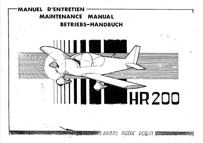 Robin Hr 200 Maintenance & Service Manual (Hr 200/100, 120, 160) 1