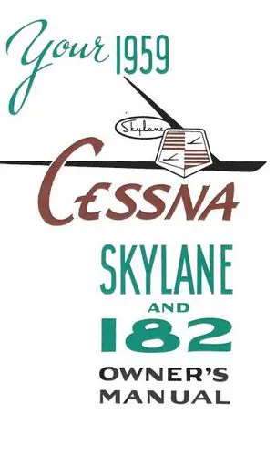 Cessna 182B Skylane 1959 Owner's Manual 1