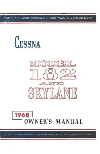 Cessna 182L & Skylane 1968 Owner's Manual 1