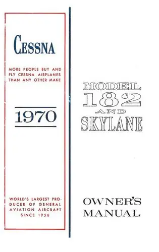 Cessna 182N & Skylane 1970 Owner's Manual 1
