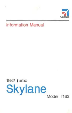Cessna T182 1982 Pilot's Information Manual 1