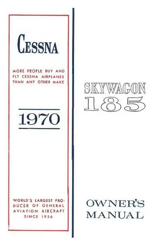 Cessna A185e Skywagon 1970 Owner's Manual 1